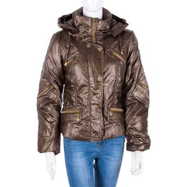 Куртка жіноча демісезонна DS08-12-1 gold р.42-48 "Meisty" недорого оптом від прямого постачальника