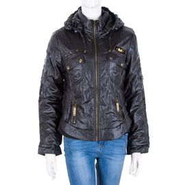 Куртка жіноча демісезонна AB90-4 black р.42-48 "Meisty" недорого оптом від прямого постачальника