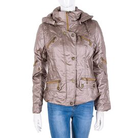 Куртка жіноча демісезонна DS08-11-11 gold р.42-48 "Meisty" недорого оптом від прямого постачальника