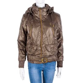 Куртка жіноча демісезонна DS08-158-13 gold р.42-48 "Meisty" недорого оптом від прямого постачальника