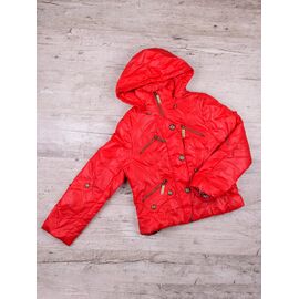 Куртка жіноча демісезонна DS08-160-17 red р.42-48 "Meisty" недорого оптом від прямого постачальника