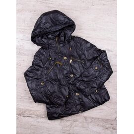 Куртка жіноча демісезонна DS08-161-18 black р.42-48 "Meisty" недорого оптом від прямого постачальника