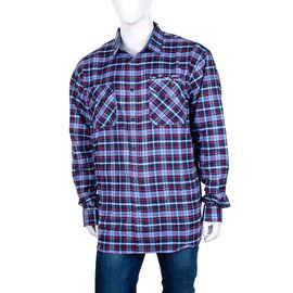 Сорочка чоловіча тепла A168-5 blue р.6XL-10XL "Logaster" недорого оптом від прямого постачальника