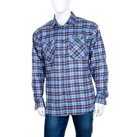 Сорочка чоловіча тепла A168-6 blue р.6XL-10XL "Logaster" недорого оптом від прямого постачальника