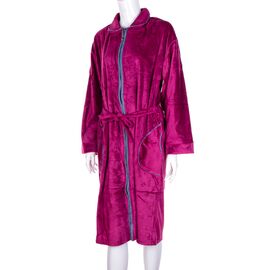 Фотография Халат женский S22 wine р.XL-5XL "Logaster" недорого оптом от прямого поставщика