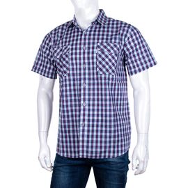 Фотография Рубашка мужская летняя A720-4 blue р.XL-5XL "Logaster" недорого оптом от прямого поставщика
