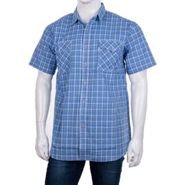 Сорочка чоловіча літня A735 blue р.XL-5XL "Logaster" недорого оптом від прямого постачальника