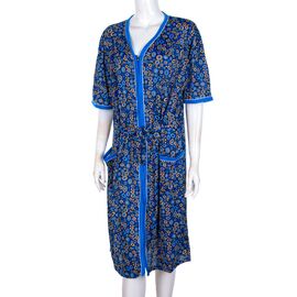 Фотография Халат женский S52 blue р.10XL-18XL "Logaster" недорого оптом от прямого поставщика