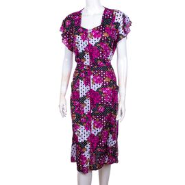 Фотография Халат женский S76 wine р.10XL-18XL "Logaster" недорого оптом от прямого поставщика