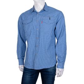 Сорочка чоловіча A78-4 blue р.XL-5XL "Logaster" недорого оптом від прямого постачальника