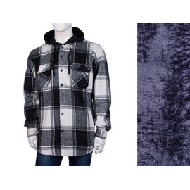 Фотография Рубашка мужская тёплая A1681-4 black р.XL-5XL "Logaster" недорого оптом от прямого поставщика