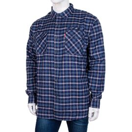 Фотография Рубашка мужская A167 d.blue р.6XL-10XL "Logaster" недорого оптом от прямого поставщика