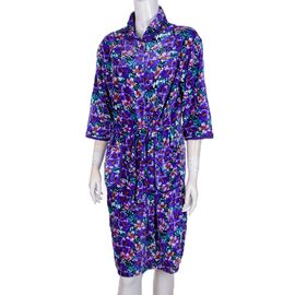 Фотография Халат женский S2 purple р.XL-5XL "Logaster" недорого оптом от прямого поставщика