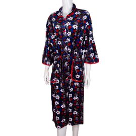 Фотография Халат женский S2 red р.XL-5XL "Logaster" недорого оптом от прямого поставщика