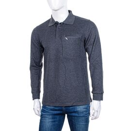 Фотография Рубашка мужская Поло A1065 d.grey р.XL-5XL "Logaster" недорого оптом от прямого поставщика