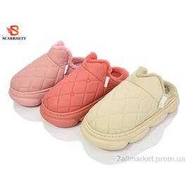 Тапки жіночі для будинку Зима 23-2 mix (10 пар р.36-41) "SCARRHETT" недорого оптом від прямого постачальника