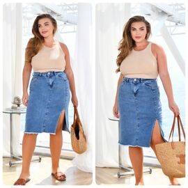 Спідниця жіноча 7856 blue р.30-36 "Lady N" недорого оптом від прямого постачальника