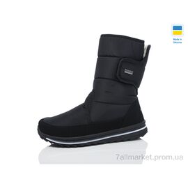 Дутики жіночі утеплені Зима 3102 чорний (6 пар р.38-42) "Крок" недорого оптом від прямого постачальника