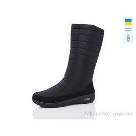 Дутики жіночі утеплені Зима 2012 чорний (6 пар р.37-41) "Крок" недорого оптом від прямого постачальника