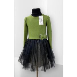 Плаття дитяче на дівчинку IB65 green р.104-116 "iBamBino" недорого оптом від прямого постачальника