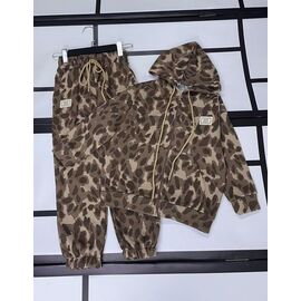 Костюм дитячий спортивний теплий на дівчинку IB75 brown р.128-152 "iBamBino" недорого оптом від прямого постачальника