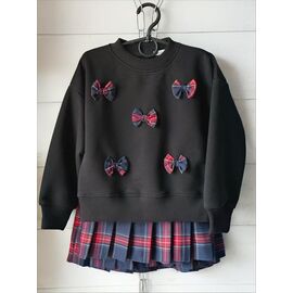 Светер Дитячий на дівчинку IB76 black-red р.110-134 "iBamBino" недорого оптом від прямого постачальника