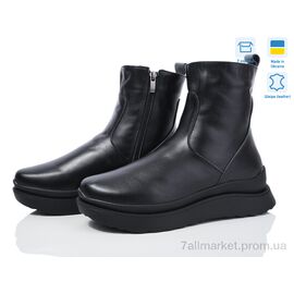 Черевики жіночі стильні Зима Ульяна ч.і.м. (6 пар р.36-41) "Golden Natali" недорого оптом від прямого постачальника