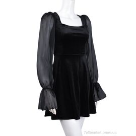 Плаття жіноче Весна/осінь 232 black (3 шт. р.сітка42-46) "Adam&Eva" недорого оптом від прямого постачальника