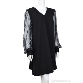 Плаття жіноче Весна/осінь 234-1 black (3 шт. р.сітка50/52-58/60) "Adam&Eva" недорого оптом від прямого постачальника