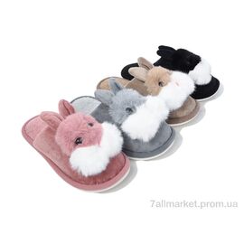 Фотография Тапки женские для дома зима L844 mix (12 пар р.36-41) "Lion-Lu" недорого оптом от прямого поставщика