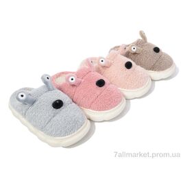 Тапки дитячі домашні Зима JH2314 mix (12 пар р.28-33) "Lion-Lu" недорого оптом від прямого постачальника