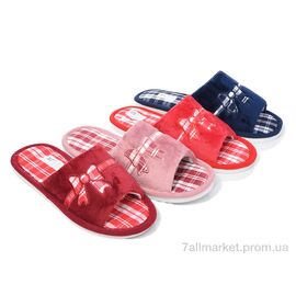 Фотография Тапки женские для дома Весна/осень HK14 mix (12 пар р.36-41) "Soylu" недорого оптом от прямого поставщика