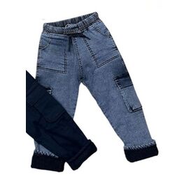 Фотография Джинсы детские утеплённые на мальчика 9370 blue р.3-7 "iBamBino" недорого оптом от прямого поставщика