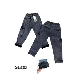 Джинси дитячі утеплені на хлопчика 9372-1 grey р.8-12 "iBamBino" недорого оптом від прямого постачальника