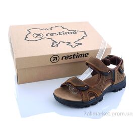 Сандалії дитячі літні Літо NWL20111 brown (8 пар р.36-41) "Restime" недорого оптом від прямого постачальника