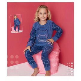 Піжама дитяча тепла на дівчинку IB97 blue р.4-13 "iBamBino" недорого оптом від прямого постачальника
