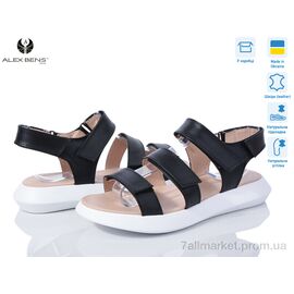 Босоніжки жіночі літні Весна/осінь Б103 чорн.ш. (8 пар р.36-40) "Alex Bens" недорого оптом від прямого постачальника