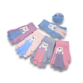 Фотография Перчатки детские на девочку 8-15 р.3-4 "Serj" недорого оптом от прямого поставщика