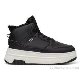 Кросівки жіночі модні Зима 248RAM09 чорно-білий (8 пар р.36-41) "Massmag" недорого оптом від прямого постачальника