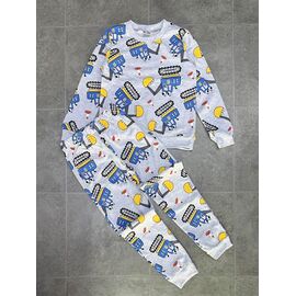 Піжама дитяча тепла на хлопчика FW29 grey р.9-12 "Fili Wear" недорого оптом від прямого постачальника