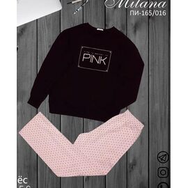 Піжама тепла жіноча 165-016 black р.46-56 "Samo" недорого оптом від прямого постачальника