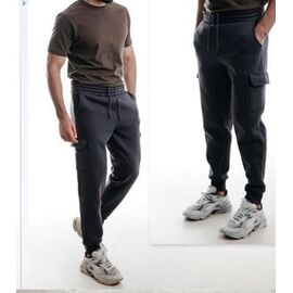 Фотография Штаны спортивные мужские утеплённые 8589 d.grey р.48-56 "Samo" недорого оптом от прямого поставщика