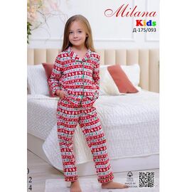 Фотография Пижама детская на девочку D175-093 red р.3-14 "Samo" недорого оптом от прямого поставщика