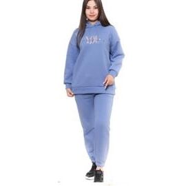 Костюм спортивний жіночий W45056N l.blue р.48-56 "Samo" недорого оптом від прямого постачальника