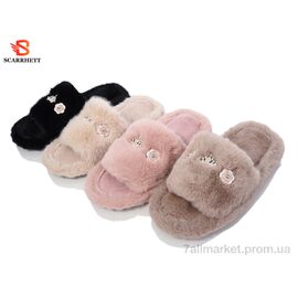 Тапки жіночі для будинку Весна/осінь K1551 mix (12 пар р.36-41) "SCARRHETT" недорого оптом від прямого постачальника