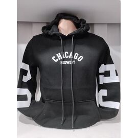 Фотография Худи мужской 1534 black р.S-2XL "RING" недорого оптом от прямого поставщика