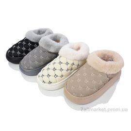 Тапки жіночі для будинку Зима JHA6 mix (24 пар р.36-41) "Lion" недорого оптом від прямого постачальника