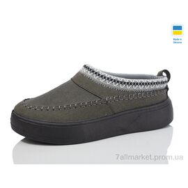 Уггі жіночі утеплені Зима 18-01 сірий (6 пар р.37-41) "Крок" недорого оптом від прямого постачальника