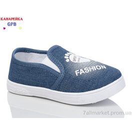 Сліпони дитячі без шнурків Весна/осінь Y7056-3 (12 пар р.26-31) "GFB-Канарейка" недорого оптом від прямого постачальника