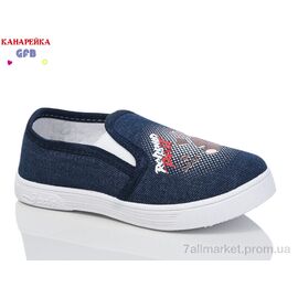 Фотография Слипоны детские без шнурков Весна/осень Y7059-2 (12 пар р.26-31) "GFB-Канарейка" недорого оптом от прямого поставщика